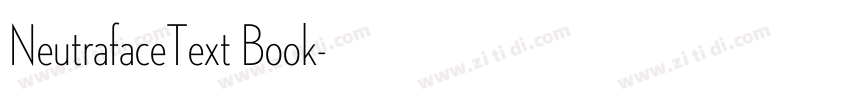 NeutrafaceText Book字体转换